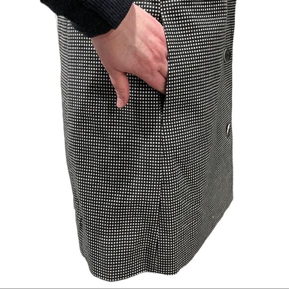 pearl by Lela Rose Sleeveless Checked Double Breasted Sheath Dress Sz 6 - Picture 7 of 15